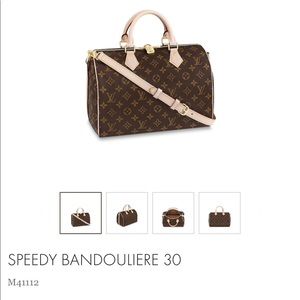 Louis Vuitton Speedy 30 Bandouliere